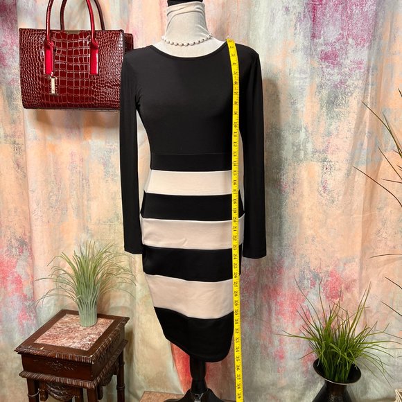 πTrixxi Bodycon Dress with Great Deep Waterfall Optic Neckline Backside! - Picture 5 of 14